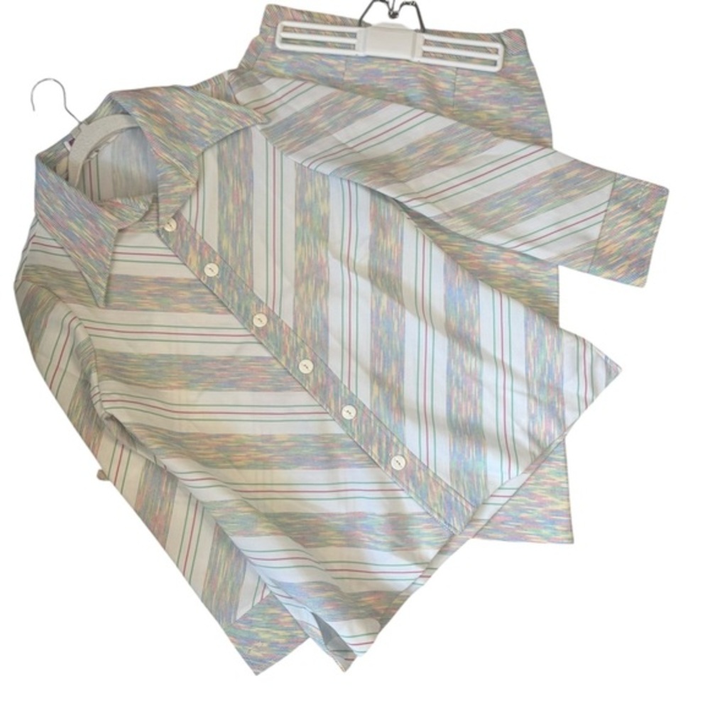 Vintage 2 piece Striped Multicolor suit
